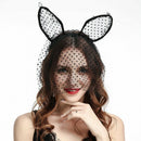 Fashion Sexy Women Small Dot Hair Accessories Lace Cat Ear Hair Band Headba
