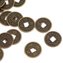 50pcs Wealth and Luck Coins Traditional Chinese Artefact Coin Decoration 2cm