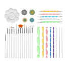 33pcs Mandala Dotting Tools Rock Painting Kit Dot Nail Art Pen Paint Stencil