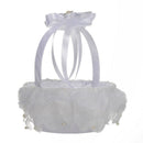 Bridal Crystal Heart Flower Girl Basket + Ring Bearer Pillow Wedding Party