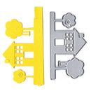 House and tree Metal Cutting Dies For Scrapbooking Stencils DIY Album Card JR