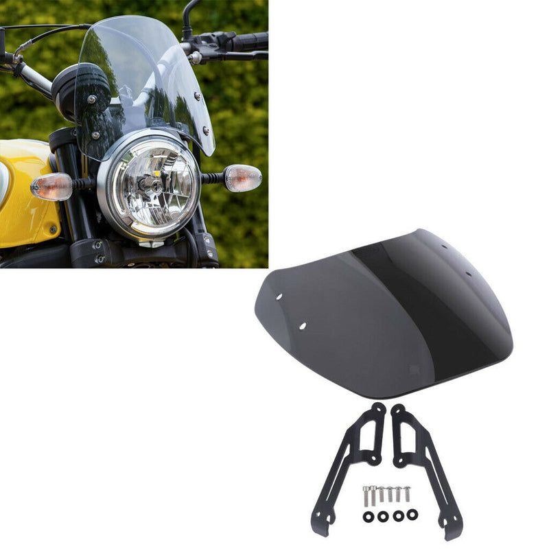 Motorbike ABS Windscreen- Motorcycle Windshield Front Wind Deflector For DUCATI