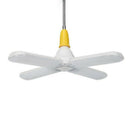 E27 LED Bulb Foldable 4 Fan Blade Lights 60W LED Lamp Super Bright White 65