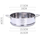 2pcs VEGETABLE STEAMER KITCHEN FOOD SAUCEPAN STRAINER COOKER BASKET 16/18cm