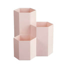 Pen Holder Pencil Ruler Holder Stationery Makeup Brush Organizer Pink