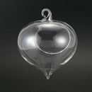 1Pc Cute Home Fashion Lantern Shape Clear Glass Flower Plant Hanging Vase P