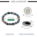 Fashion Black Gallstone Elastic String Beads Simple Health Chain Bracelet