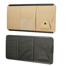 Universal Car Sun Visor Leather Case Holder Card Glasses Cell Phone Organizer