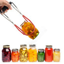 Kitchen Canning Jar Lifter Stainless Steel with Rubber Grip Handle, Anti-Slip