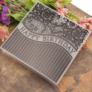birthday Embossing folders Plastic Embossing Folder For Scrapbooking DIY card FT