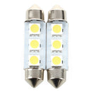 2x BULB SHUTTLE FESTOON 3 LED 39MM CANBUS WHITE