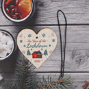 2020 Christmas Year Of The Lockdown Wood Heart Tree Decoration Hanging GiftSEAU