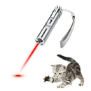 Mini Flashlight Pointer Pen Cat Teaser Torch USB Rechargeable Stainless Steel