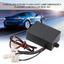 6 Ways LED Strobe Flash Light Lamp Emergency Flashing Controller Box 12V N1