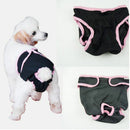 2 Pcs Female Dog Diapers Sanitary Pantie Pant Reusable Dog Diapers Wrap L/XL