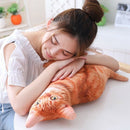 1pc 50cm Simulation Plush Cat Pillows Soft Stuffed Animals Cushion Sofa Dec Q5V9