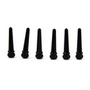 6X Ebony Acoustic Guitar Bridge Pin With 4Mm Shell Dot Guitar Part Accessory ME
