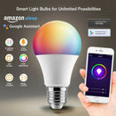 WiFi Smart Light Bulbs, Compatible with Amazon Alexa, Echo, Google Assistan