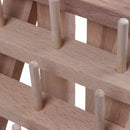 12 Spool Wooden Bobbin Thread Rack and Organizer for Sewing Quilting Embroi M1J5