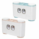 ecoco Automatic Toothpaste ecoco Dispenser Dust-Proof Toothbrush Holder Wit Q1L8