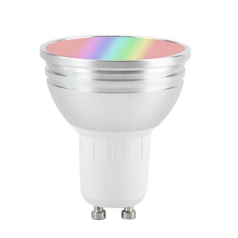 WiFi Smart Light Bulb GU10 6W RGBW WiFi LED Dimmable Light Cup Alexa for Go D2Q8