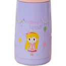 400ml Kid's Spill-Proof Sippy Vacuum Cup with Straw School Outdoor Purple