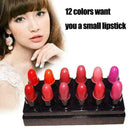 12 Colors Lipstick Matte Makeup Lip Gloss Women Lady Liquid Moisturizer NEW F8J9