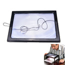 Large A4 Page Hands Free 3x Magnifying Glass With Light  Magnifier Reading 3C