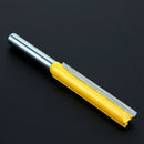 1/4x3/8x50 Long Straight Router Bit 2 Flute 1/4'' Shank Woodworking Cutter