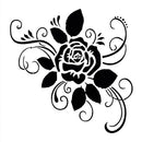 2pcs Rose flower Shape Cake Stencils Environmental Plastic Spray Cake Mould  Z