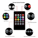 12 Led Car Foot Lamp Ambient Lamp with Usb/Wireless Remote/Music Control/Mu