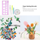 DIY Paper Quilling Kit Tweezer Quilling Ruler Needles Rolling Pen Tools