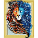5D Special Shaped Diamond Painting Colorful Lion DIY Embroidery Crystal Art