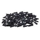 100 Mini wooden pegs (Black)