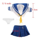 1/6 Scale Lady Girl Skirt School Uniform Outfit Set for 12 "PH Figur