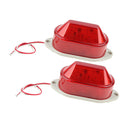 2x LED Flashing Light Red Flashing Flashing, AC220V