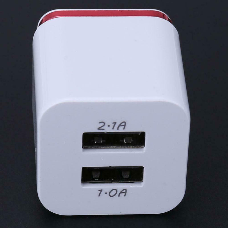 Universal US Plug 2.1A 2 Port USB Double Charging Adapter USB Charger