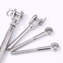 Stainless Steel Deck Cable Track Kit for Wood Posts Turnbuckle Screws Set