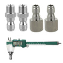 4Pcs Pressure Washer Quick Connector Easy Connect Fitting 1/4" G Male Pipe