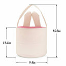 Easter Bunny Ears Basket Design Easter Bunny Bags Bunny Ears Tote Bags-pink