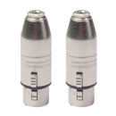 3Pin XLR Female to 3.5mm Jack TRS Female Socket Audio Adapter for Headphone Mic