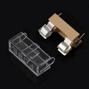 10x Glass Fuse Holder with Transparent Cover Fuse Blocks 5X20mm Hot
