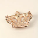 Unisex Shiny Crystal Rhinestone Crown Brooch Pin Wedding Favor Xmas Gift