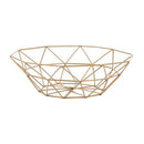 Kitchen Geometric Metal Wire Decorative Storage Display Basket Fruit Bowl S