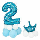 Foil Balloon Number Balloon Latex Balloon Blue Huge Number Balloon Baby Sho B9Q9
