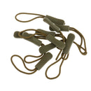 10 Zipper Pulls Cord Rope Ends Lock Zip Buckle For Clothing/Bag Army Green