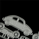 4pcs Classic Cars Metal Cutting Dies For DIY Scrapbooking Album Paper Cards 3 Gw