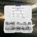 70pcs Stainless Steel M8\M6 \M5\M4\M3 Hex Flange Lock Nut Sliver
