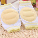 4 Pairs Baby Knee Pads for Crawling Cute Breathable Adjustable Elastic Baby