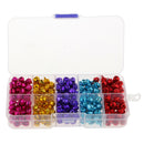 300 Pieces Mixed Colors Jingle Christmas Bells Loose Beads Charms 8mm Jewelry